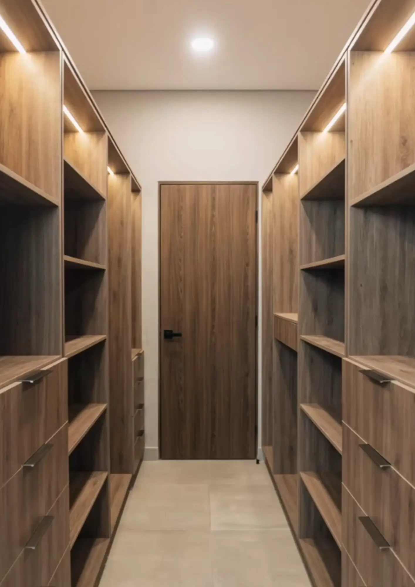 Closets de Melamina Empotrados, Corredizos y Walk-In